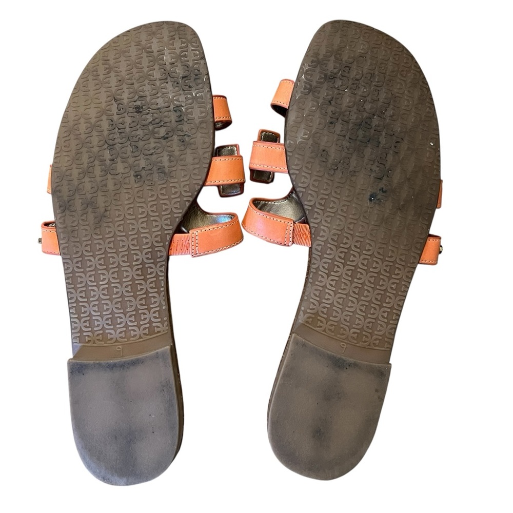 SAM EDELMAN Leather Orange Bay Slip-On Sandals 9US/ 39EU Shoes Beach Open-Toe - Picture 9 of 10